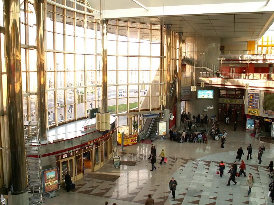 Железнодорожный вокзал Минска.