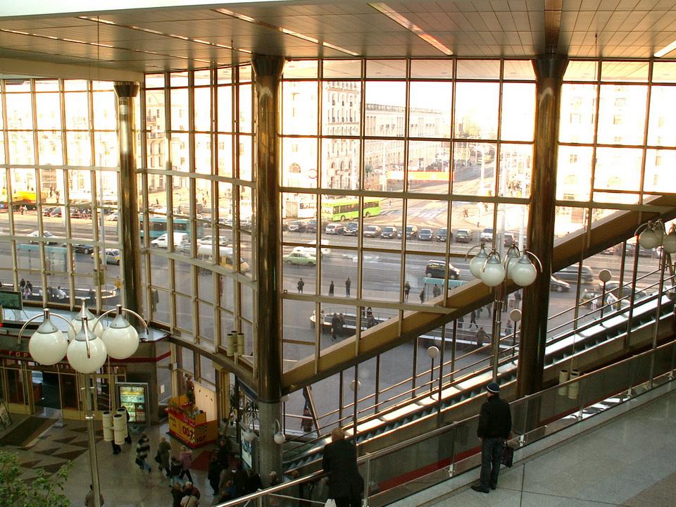 Железнодорожный вокзал Минска.